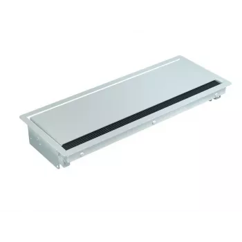Bachmann CONI Built-in Frame Long - marco de regleta de enchufes de empotrar, negro
