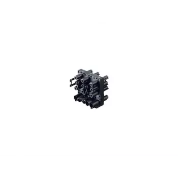 Bachmann conector de alimentación GST18i3, conector macho, 3 polos, conexión por tornillo, negro