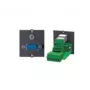Bachmann placa frontal modular Snap-In - conector hembra HD-15 VGA negro