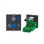 Bachmann 917.074 marco VGA conector hembra de 15 pines + conector hembra jack de 3,5 mm