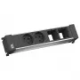 Bachmann Power Frame 916.047 regleta de enchufes de mesa 2x tipo E (FR/UTE) plateado