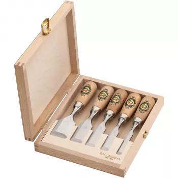 Kirschen juego de formones cortos en caja de madera, 5 piezas