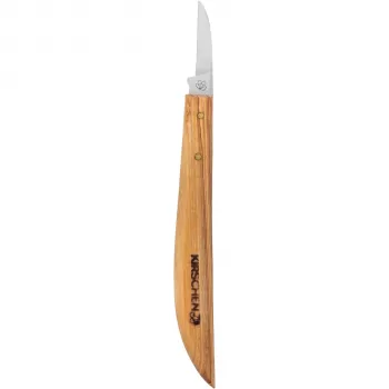 Kirschen cuchillo de tallar con mango de madera de olivo