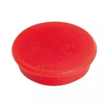 Imán redondo de 13 mm Franken GmbH rojo, fuerza de sujeción 100 g, pack de 10 uds.