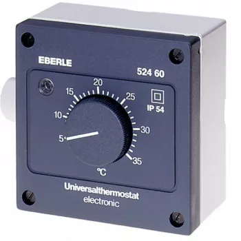 Termostato ambiente Eberle Controls AZT-A 524 510 - negro - IP54 - 5-35°C - 230V AC