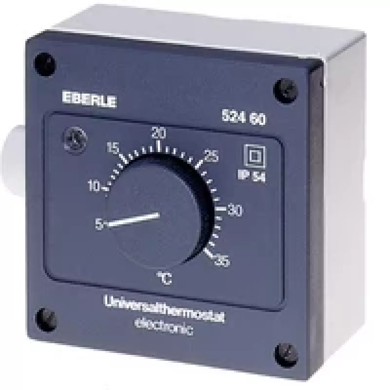 Termostato ambiente Eberle Controls AZT-A 524 510 - negro - IP54 - 5-35°C - 230V AC