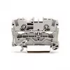 WAGO 2004-1201 borne de paso, 2 conductores, 800 V, 32 A, gris, 6,2 mm de ancho, CAGE CLAMP