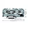 WAGO 2016-1301 borne de paso - 12 mm - 91,8 mm - 36,9 mm - 800 V