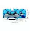 WAGO 2016-1304 Borne de paso de 3 conductores, 16 mm², 800 V