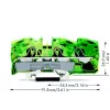 WAGO 2016-1307 Borne de tierra de 3 conductores, 16 mm²