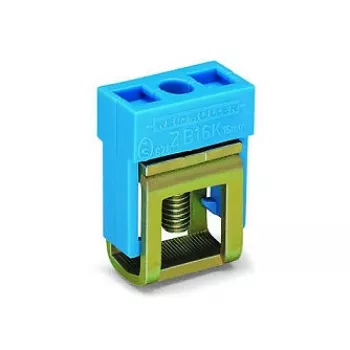 WAGO 210-281 borne de carril de 2 conductores, CAGE CLAMP, gris, 800V, 24A