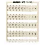 WAGO 209-502 tiras de marcado - blanco - retícula de 5 mm - 10 marcadores