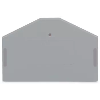 WAGO 280-312 placa final e intermedia, gris, 2,5 mm², 50 mm x 36,5 mm, 2,8 g