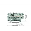 WAGO 2002-1301 Borne de paso de 3 conductores, 2,5 mm²