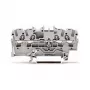 WAGO 2002-1401 borne de paso, 4 conductores, 2,5 mm², Push-in CAGE CLAMP, 800 V, gris