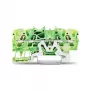 WAGO 2002-1407 borne de protección de 4 conductores 0,25-2,5 mm² 4 mm² verde-amarillo