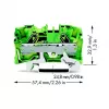 WAGO 2006-1207 Borne de tierra de 2 conductores, 6 mm²