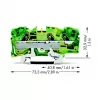 WAGO 2006-1307 Borne de tierra de 3 conductores, 6 mm²