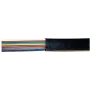 ShiverPeaks 76109-SP Cable telefónico plano de 8 hilos 100 m negro bobina