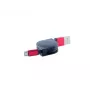 ShiverPeaks Cable de carga USB 2.0 conector A a conector Micro-B, extensible, rojo, 0,8 m