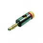 DIVERSE conector de altavoz de banana a bloque de bornes de tornillo - rojo