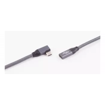 ShiverPeaks Cable de extensión USB 3.2 en ángulo de 90° conector Type-A macho a hembra 0,25 m Negro