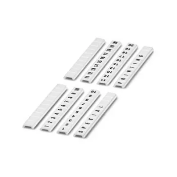 Phoenix Contact ZB 5.2-10 tiras de marcado para bornes, blancas, 10 marcadores, paso 5,2 mm