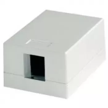 Telegärtner Toma de red blanco alpino 1 puerto superficie/empotrar