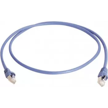 Telegärtner Cable de parcheo, S/FTP, PiMF, Cat 6A (ISO/IEC), azul, 1,5 m, 10 Gigabit/s, libre de halógenos, con cable Telegärtner y conectores Telegärtner (L00001A0129)