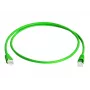 Telegärtner DataVoice Office MP8 FS 500 cable de parcheo conector RJ-45 macho a conector RJ-45 macho 1,5 m SFTP PiMF CAT 6a IEEE 802.3an/IEEE 802.3at con boot libre de halógenos hilo flexible verde RAL 6024