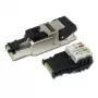Telegärtner Conector RJ45 MFP8 Cat.6a (Deep), T568A con tapa antipolvo premontada, robusta carcasa de zinc fundido a presión - 1 unidad (J00026A2004)