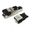 Telegärtner Conector RJ45 MFP8 Cat.6a (Deep), T568A con tapa antipolvo premontada, robusta carcasa de zinc fundido a presión - 1 unidad (J00026A2004)