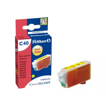 Pelikan Cartucho de tinta compatible para Canon CLI-521Y amarillo