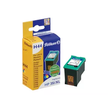 Cartucho de tinta remanufacturado Pelikan para HP 343 (CB338EE) - tricolor