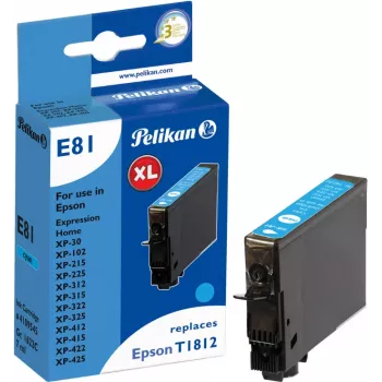 Cartucho de tinta compatible Pelikan para Epson T1812 cian 4,6 ml 180 páginas