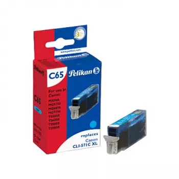 Cartucho de tinta compatible Pelikan para Canon CLI-571C XL cian alta capacidad 11 ml