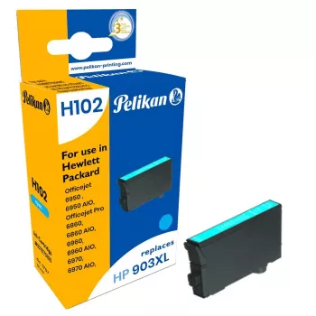 Pelikan Cartucho de tinta compatible para HP 903XL (T6M03AE), Cian