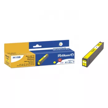 Pelikan Cartucho de tinta compatible para HP CN628AE (Amarillo, Alto rendimiento) - Serie 107
