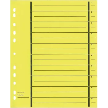 WEKRE 50 hojas separadoras, A4, 190 g/m2, amarillo (951020850IF)