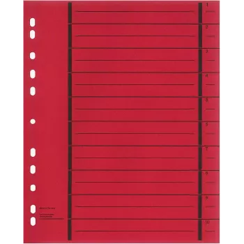 WEKRE 50 hojas separadoras, A4, 190 g/m2, rojo (951030850IF)