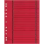 WEKRE 50 separadores, A4, 190 g/m2, Rojo (951030850IF)