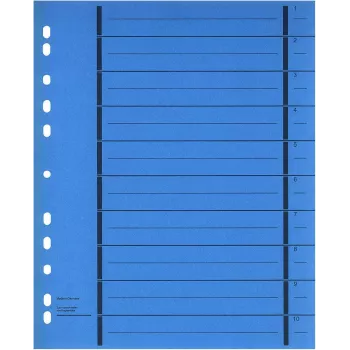WEKRE 50 hojas separadoras, A4, 190 g/m2, azul (951040850IF)