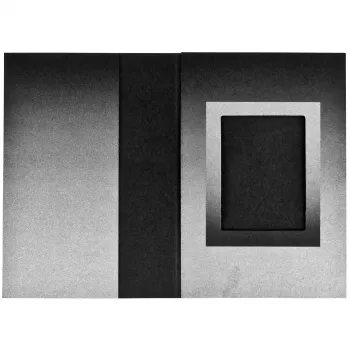 DAIBER carpetas foto de pasaporte negro/plata 31x42 mm 100 uds.