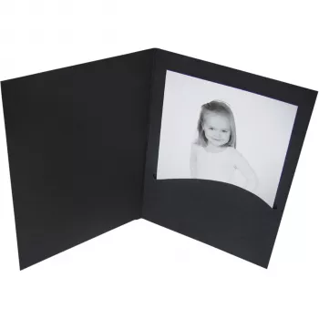DAIBER Profi-Line carpetas retrato 13x18 negro - pack de 100