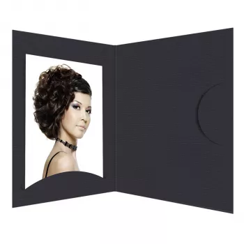 DAIBER carpetas retrato Opti-Line 10x15 cm negro pack de 100