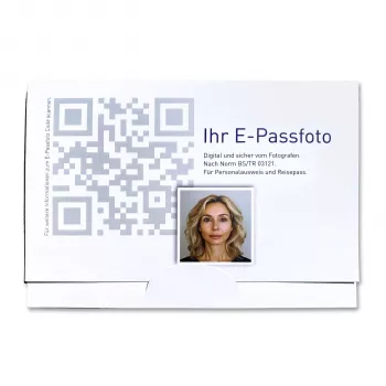 DAIBER carpeta para fotos de pasaporte E-Passfoto-PORTRAIT 14028 - pack de 50