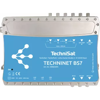 TechniSat TechniNet BS7 Digital estación compacta de cabecera de 16 módulos DVB-S(2) / DVB-C (0000/5995)