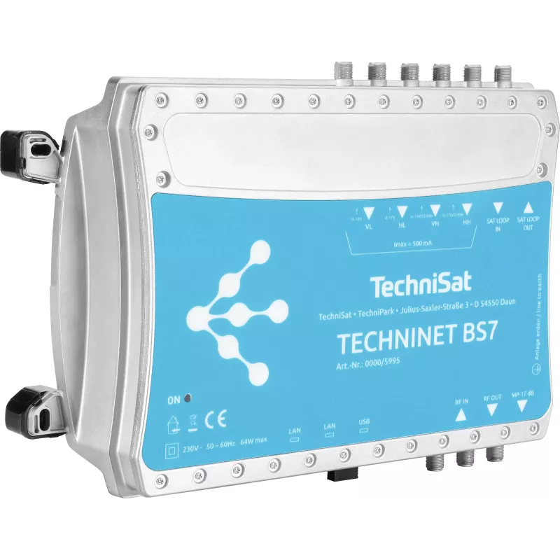 TechniSat TechniNet BS7 Digital estación compacta de cabecera de 16 módulos DVB-S(2) / DVB-C (0000/5995)