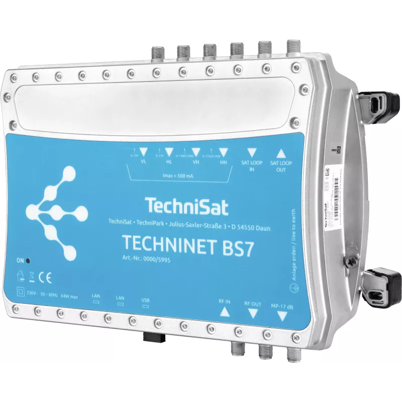 TechniSat TechniNet BS7 Digital estación compacta de cabecera de 16 módulos DVB-S(2) / DVB-C (0000/5995)