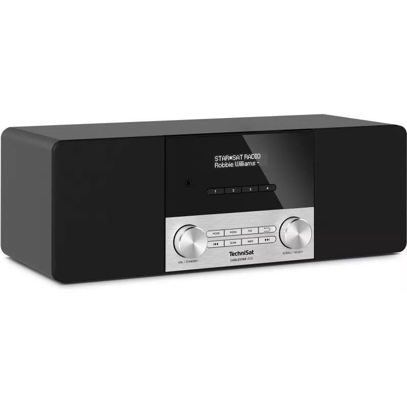 TechniSat CABLESTAR 400 radio DAB+ con Bluetooth, 2 x 10 W, negro